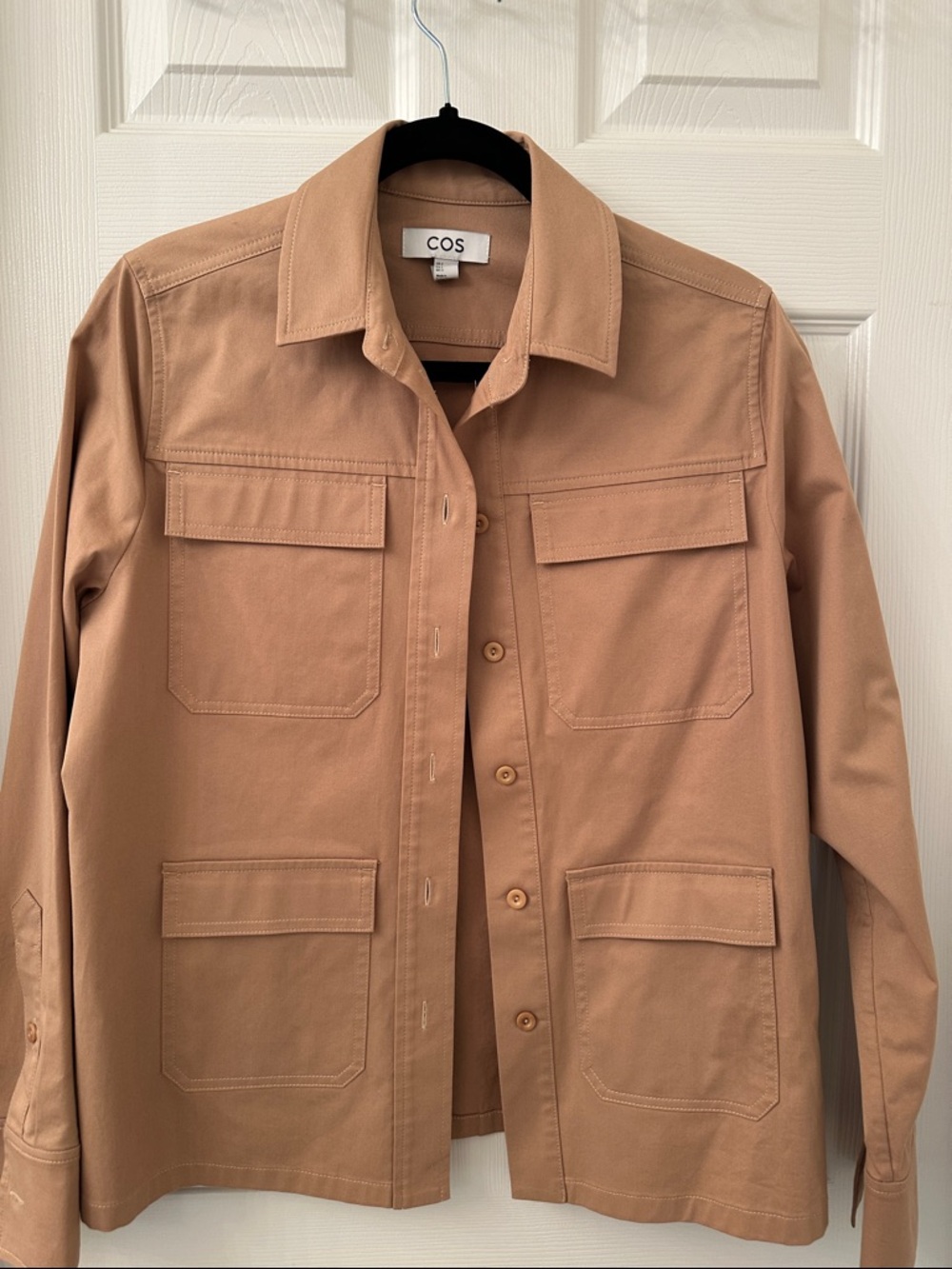 COS Tan Utility Overshirt Jacket
